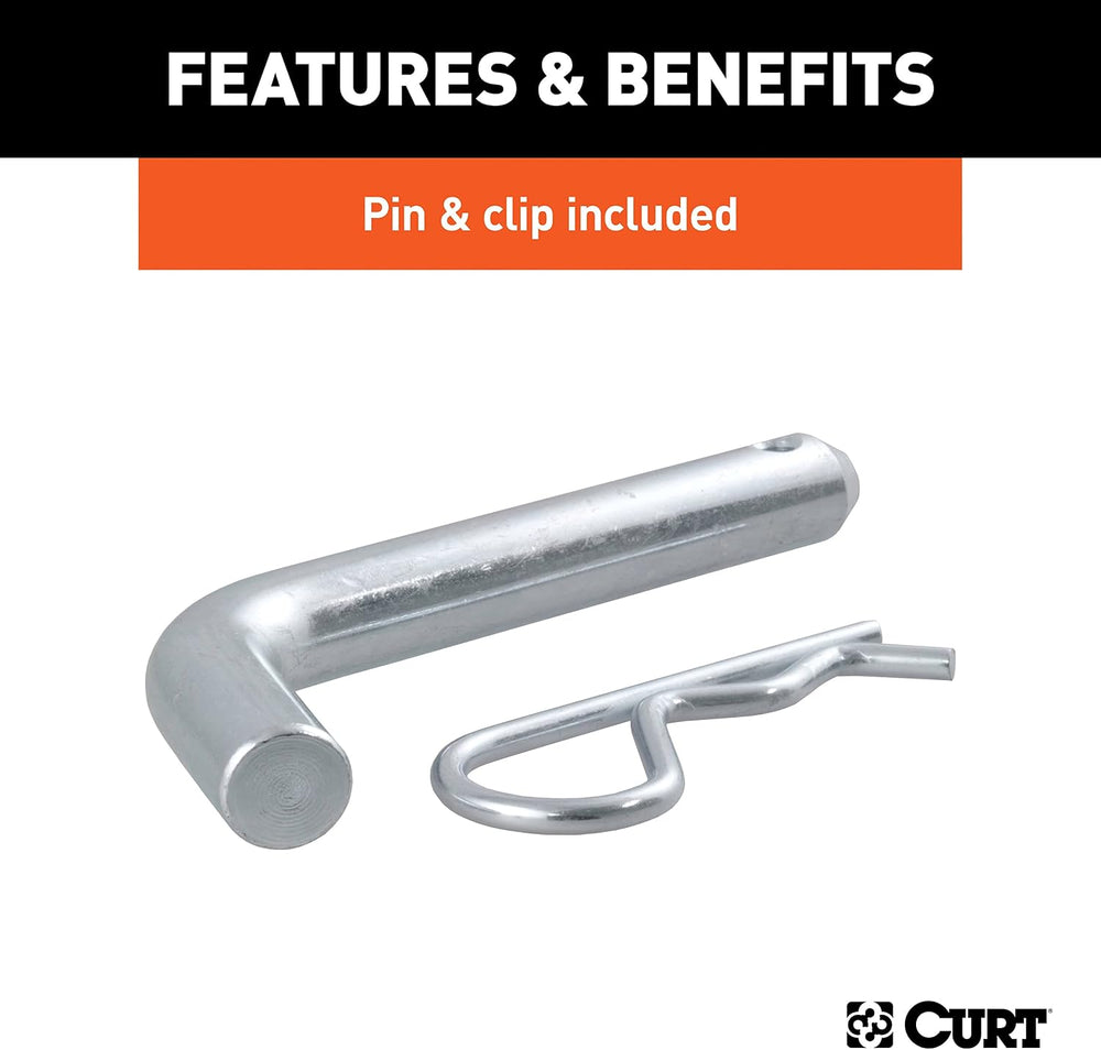 CURT Manufacturing 45032 Class III 2" Ball Mount, Packaged with Pin and ...