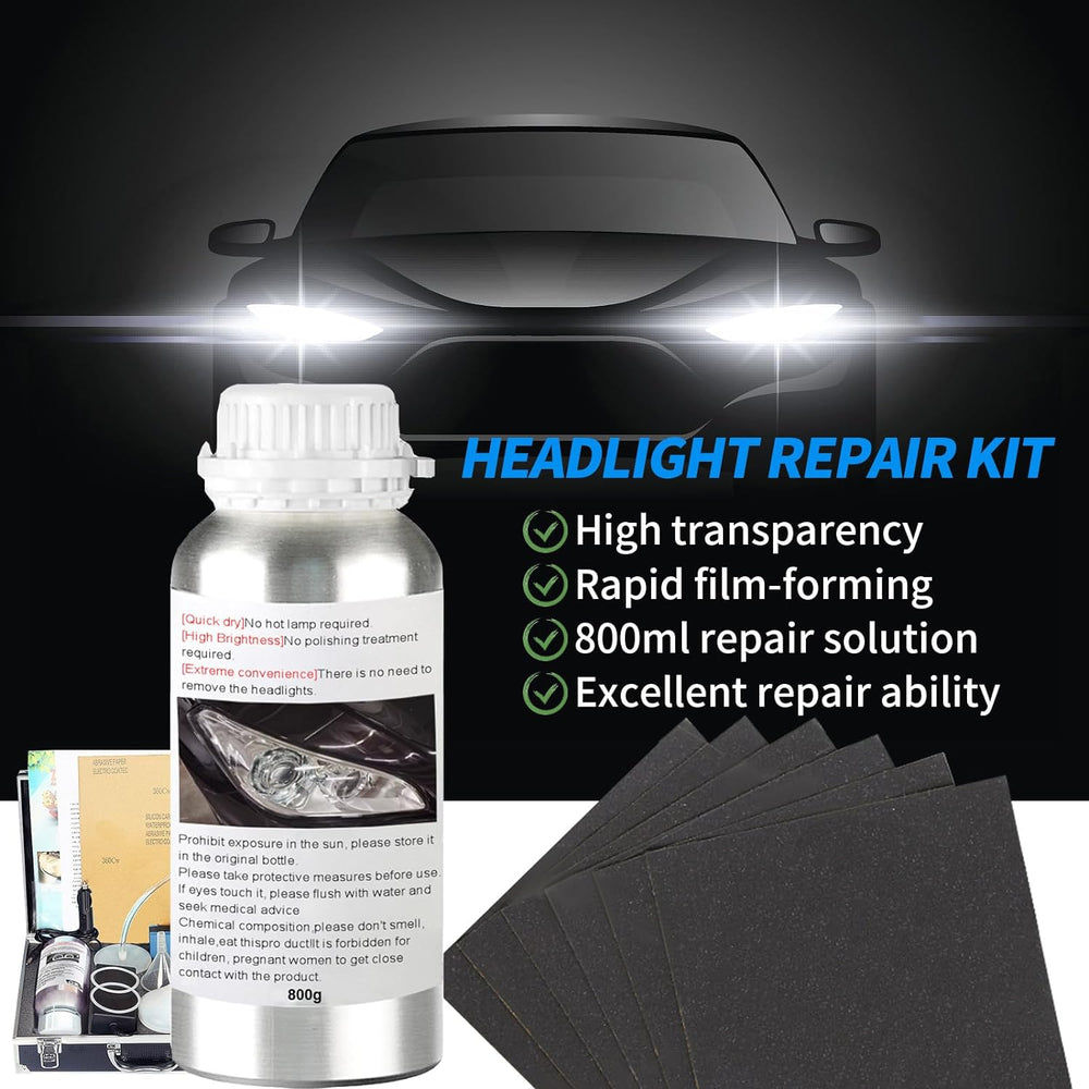 Headlight Restoration Kit, 800g Vapor Headlight Restoration Kit, Head Light L...