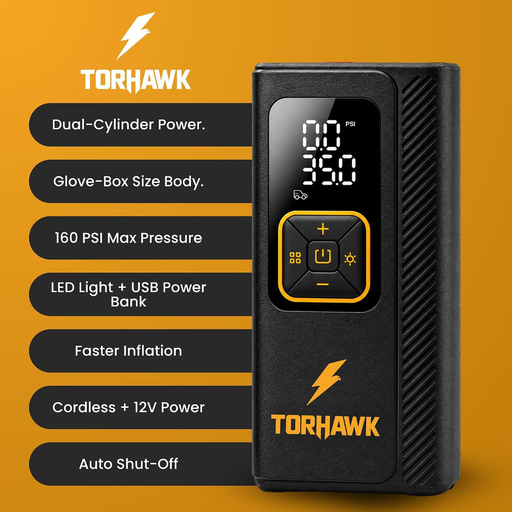 Portable Tire Inflator for Car, Air Pump for Car Tires