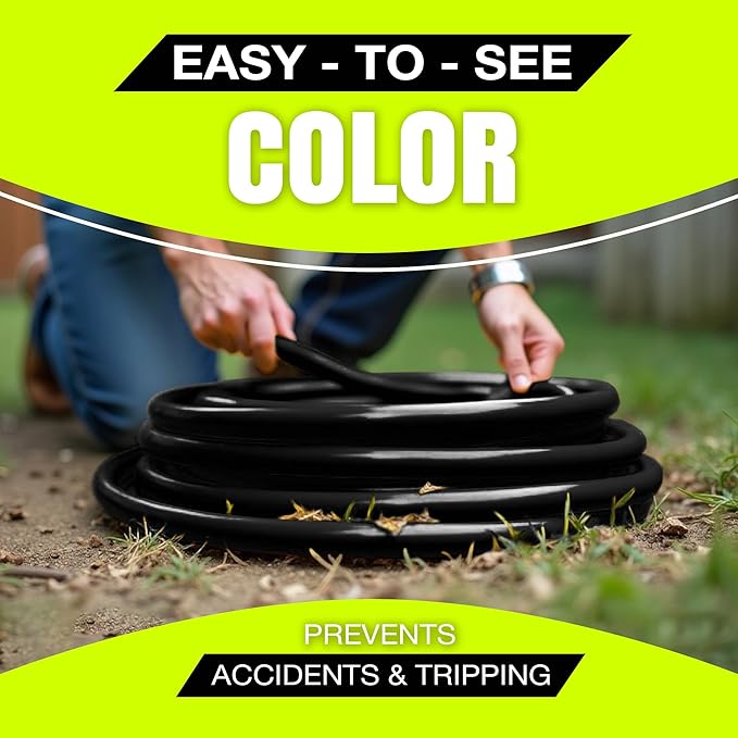 25ft Outdoor/Indoor Extension Cord 12/3 Gauge Extra Heavy Duty 3 Prong SJTW