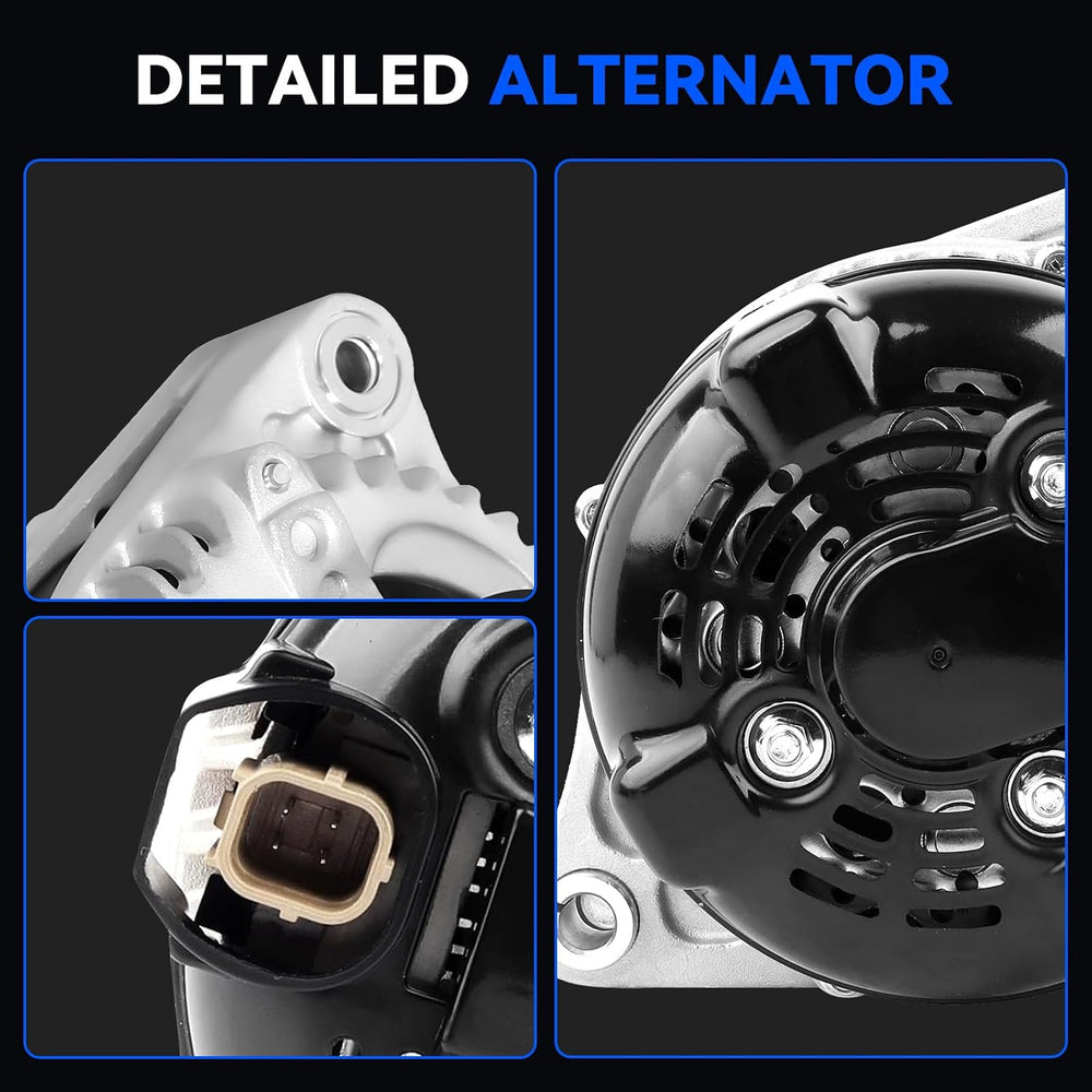 11775N New Alternator 130Amp Replacement for 2014-2017 Honda Odyssey 3.5L V6,...