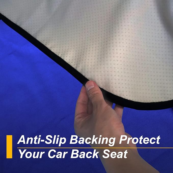 Back Seat Cover for Car Trucks Van SUV, Waterproof Rear Bench Towel Seat Covers