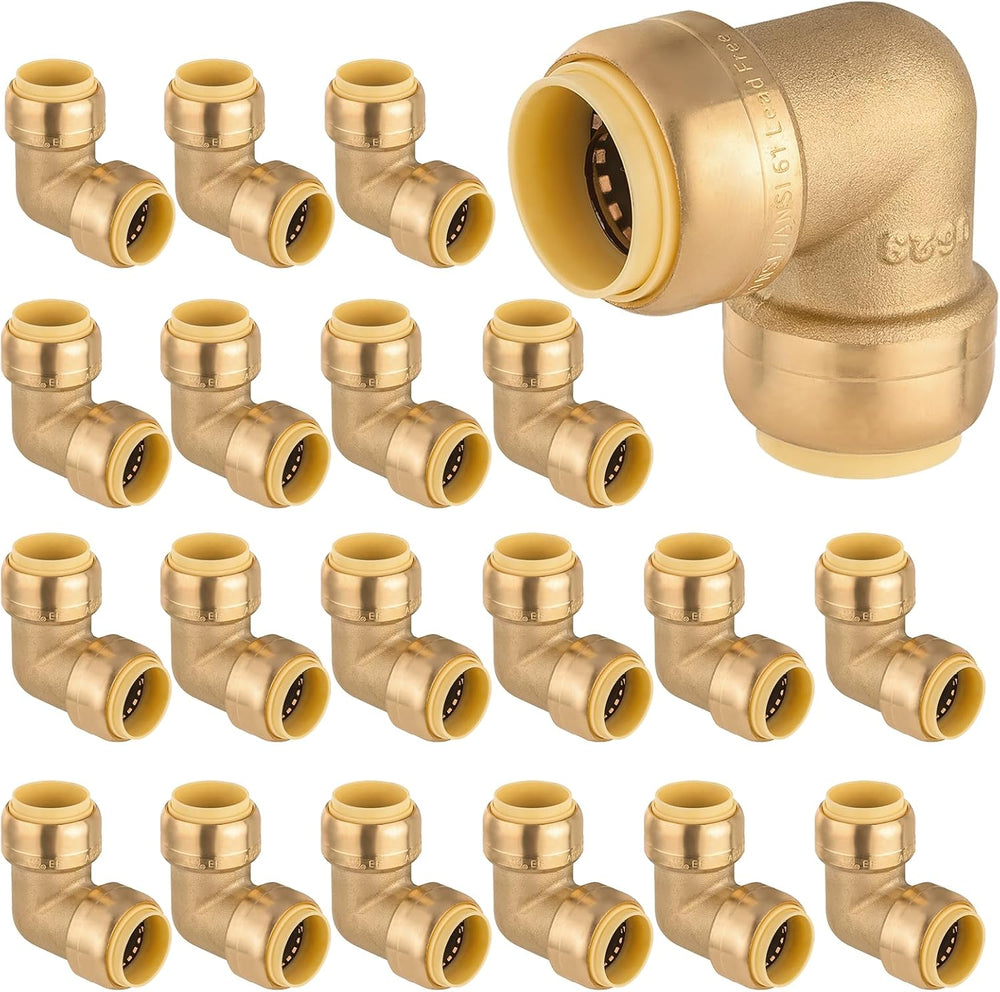 20PC HeSun 1/2" x 1/2" Push-fit 90 Degree Elbow(PF045-20)