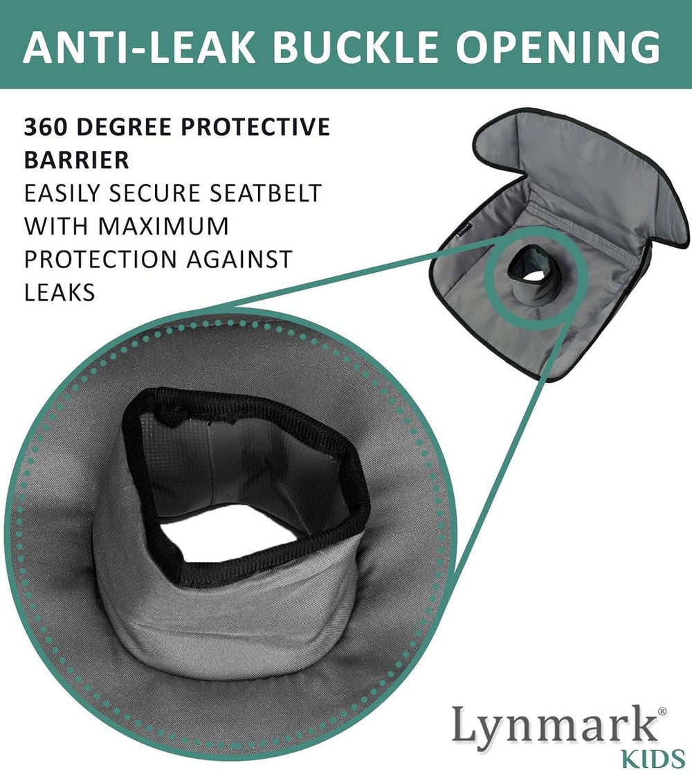 Lynmark® 2X Potty Training Car Seat Protector Cover - Pee Protector, Grey