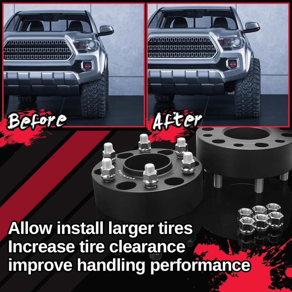 KSP 6x5.5 Wheel Spacers 2 Inch for Silverado 1500 Sierra 1500, 6x139.7 M14x1....
