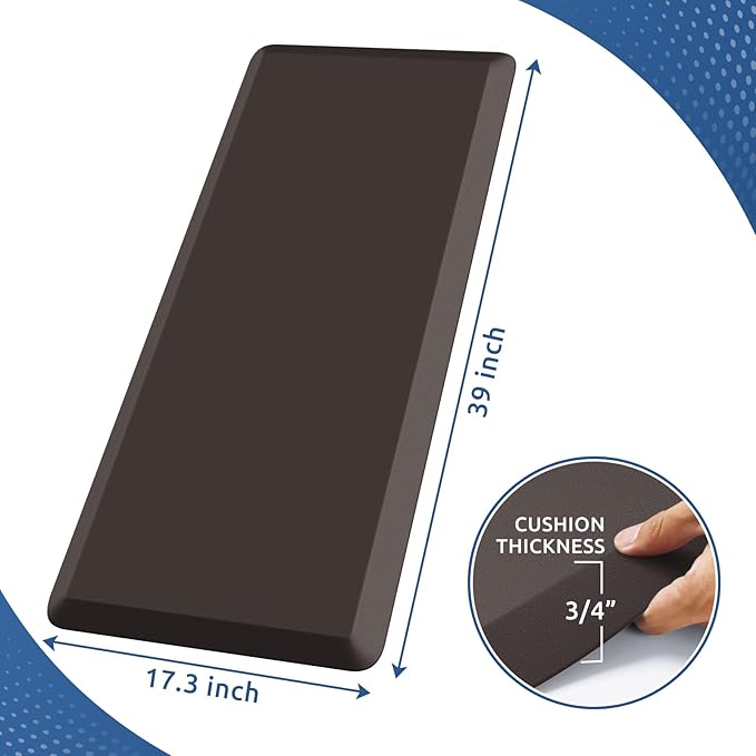 KitchenClouds Kitchen Mat Cushioned Anti Fatigue Kitchen Rug Non Slip Standing