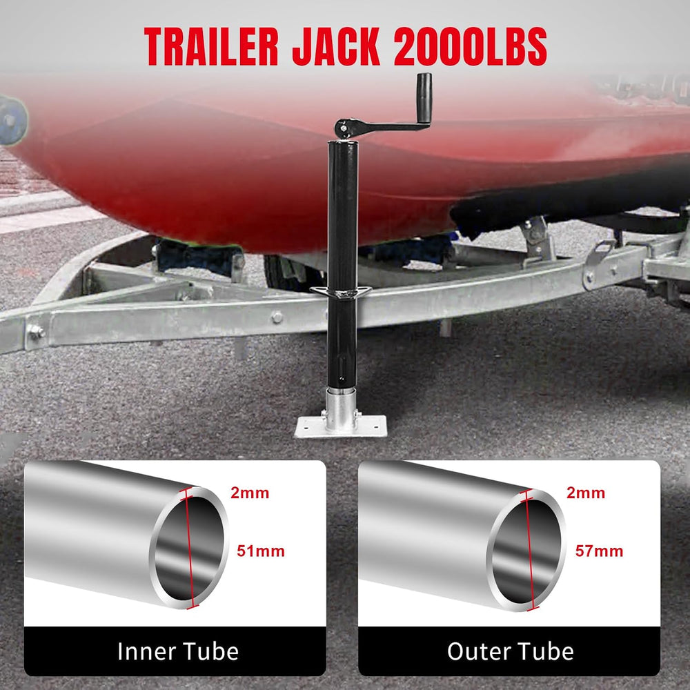 Road DAWG A-Frame Trailer Jack, 2,000 LBs Capacity, 14 Inches Vertical Travel...