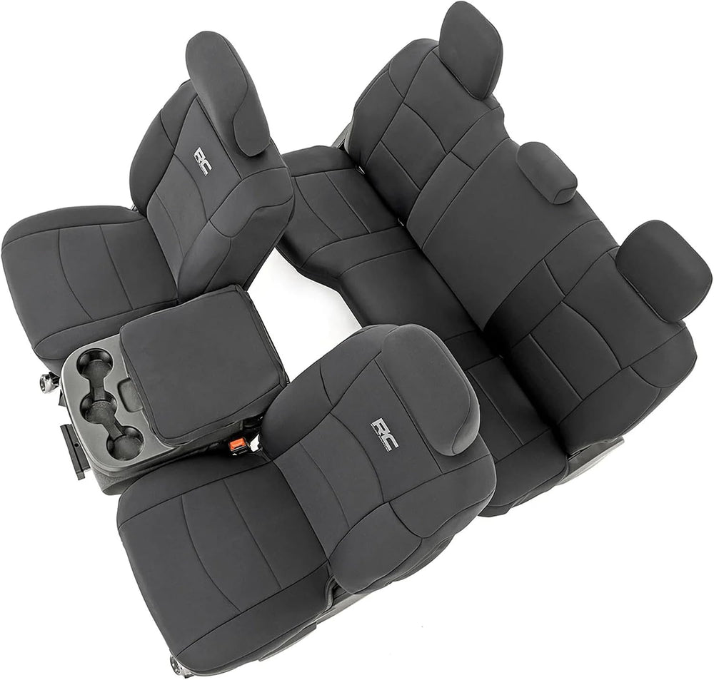 Rough Country Neoprene Seat Covers for Dodge Ram (2019-2024) - UV & Water...