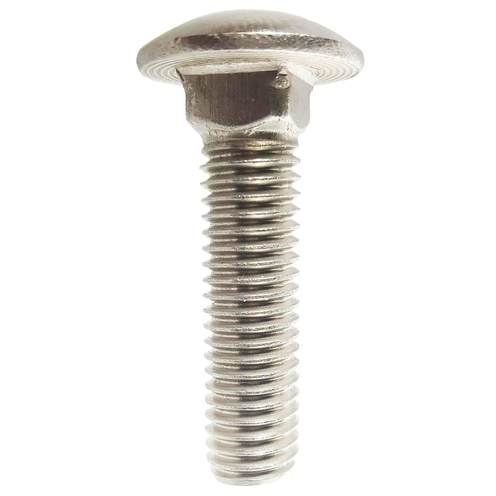 1/4-20 x 1-3/4" Carriage Bolts, Round Head, Square Neck, Stainless Steel...