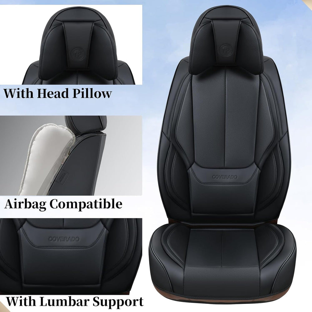 Coverado Universal Seat Covers Front, 2-Pack Universal Seat Covers for Cars, ...