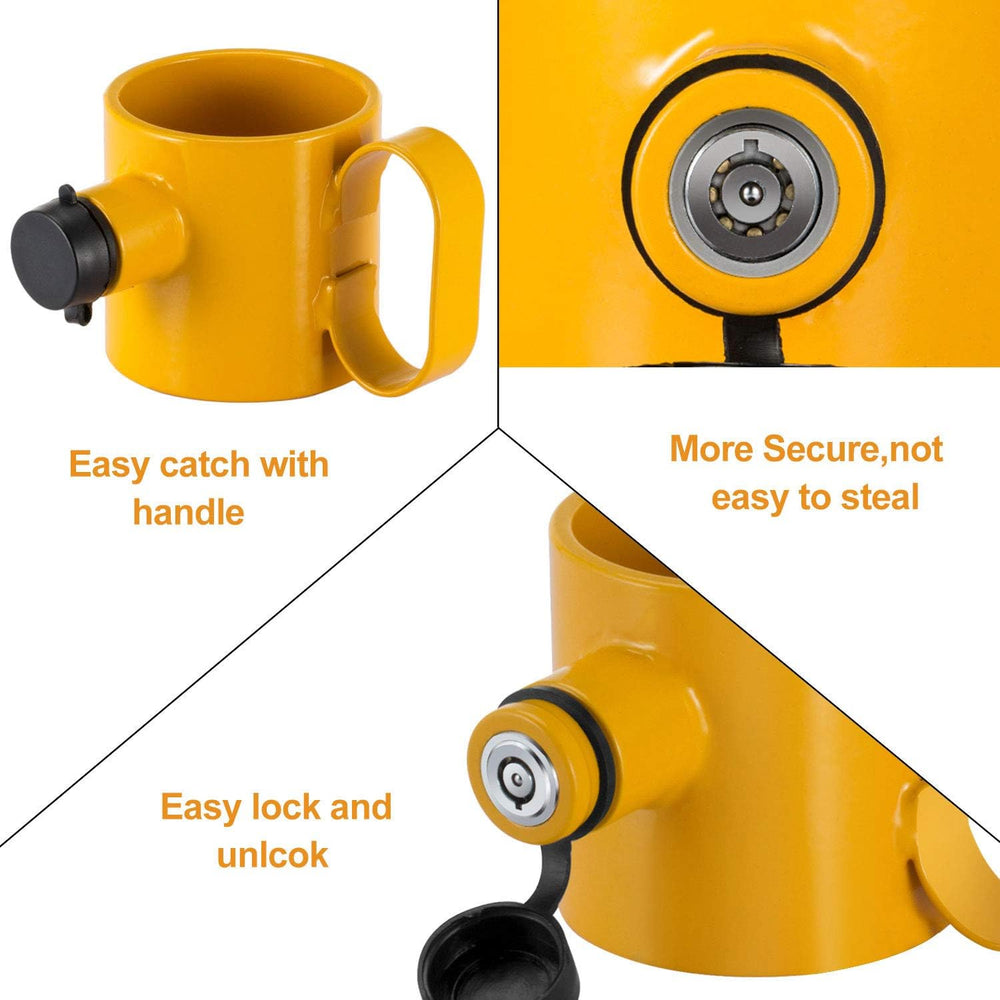 BOYISEN 5th Wheel King Pin Lock Solid Steel Anti Theft Fifth Wheel Hitch Lock...