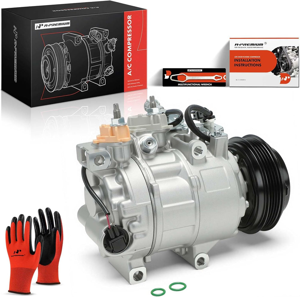 A-Premium Air Conditioner AC Compressor with Clutch