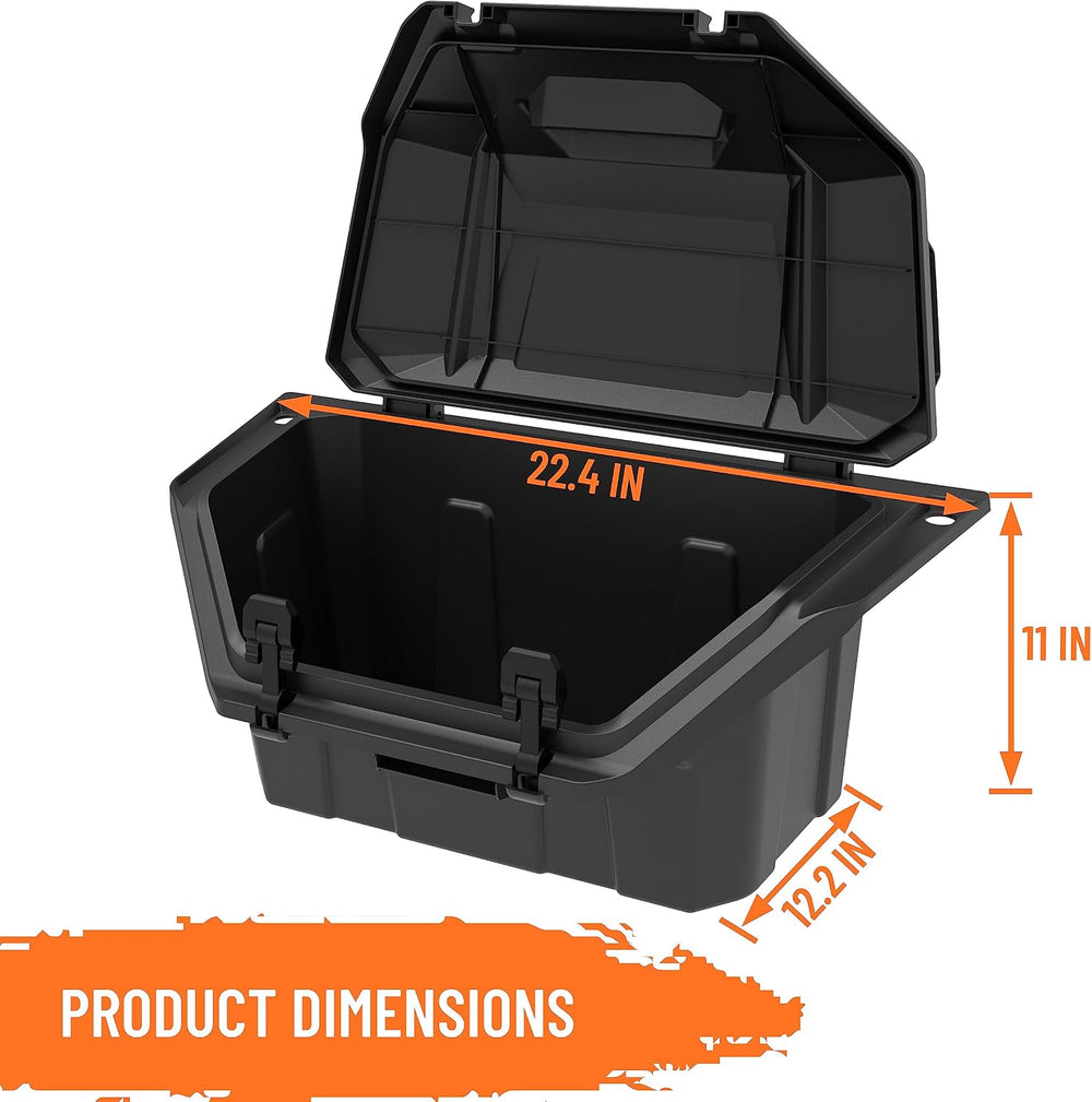 SAUTVS UTV Rear Cargo Box for RZR PRO XP/Turbo R 20-26, Poly Water Resistant ...