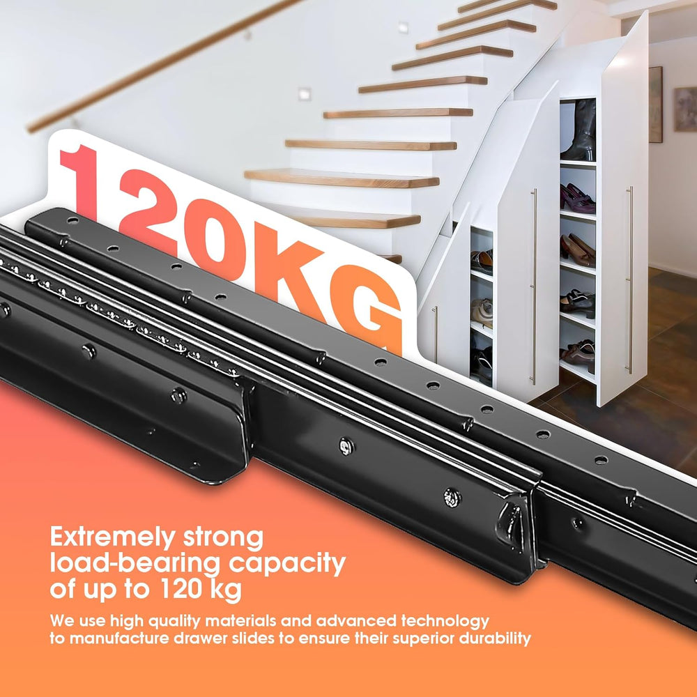 SHUHANG Undermount Heavy Duty Drawer Slides 16 24 32 40 Inch Mount Under 260l...