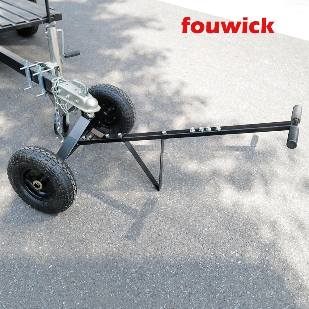 fouwick 600LBS Trailer Mover, 1-7/8” Hitch Ball & 12” Pneumatic Tires, Ma...