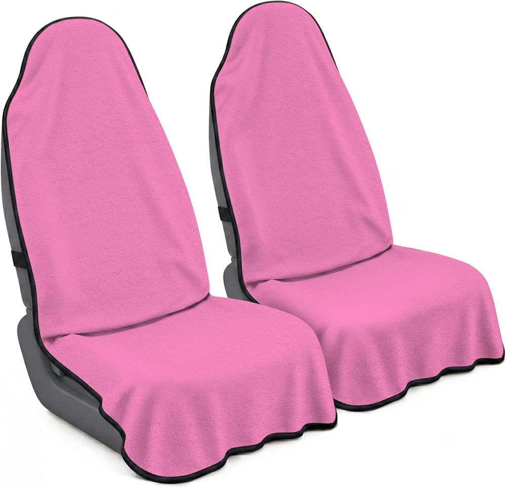 Car Seat Towel Cover 2 Pack for Front Seats, Sweat Absorbent Car Seat Protect...