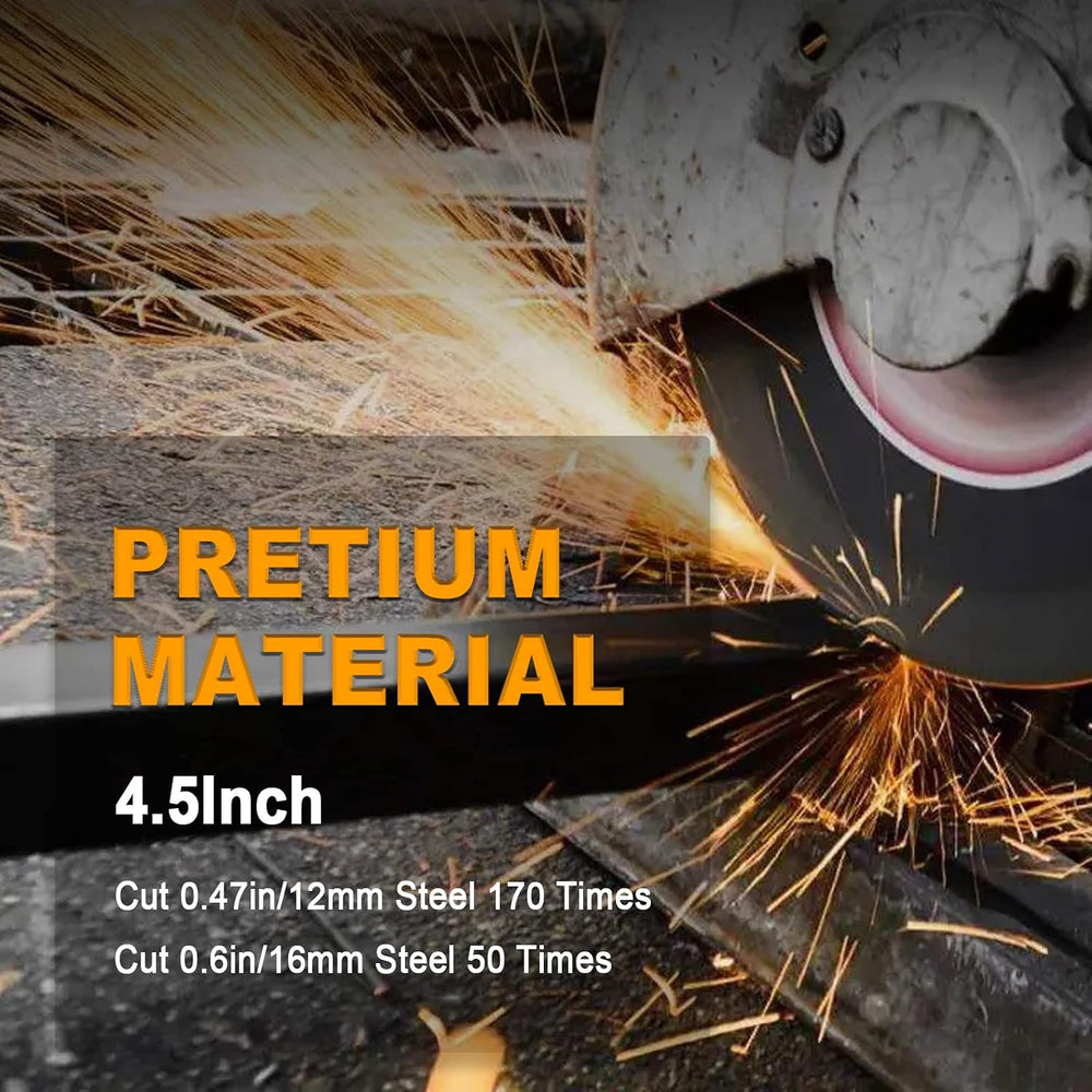 100 Pack 4-1/2 Inch Cutting Wheel, 4-1/2" x 7/8" Metal &Stainle...