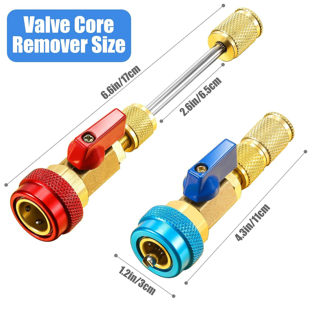 Frienda 35 Pcs R134A R12 AC Schrader Valve Core Tool