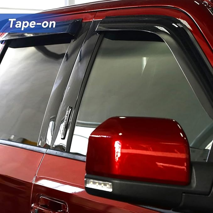 Window Visors Rain Guards for 2015-2024 Ford F150 SuperCab, Out-Channel Window