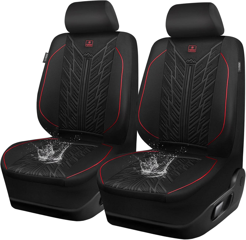 CAR PASS Waterproof Car Seat Covers Front Seats,Neoprene Seat Covers 3D Tyre ...