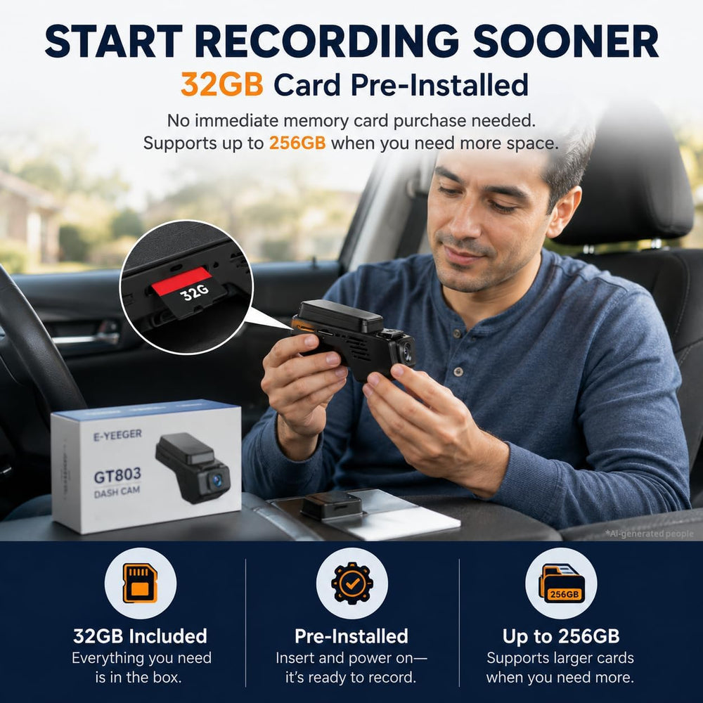 Dash Cam Front and Inside, 2.5K+ 1080P Cabin Camera for Cars with 32GB Card