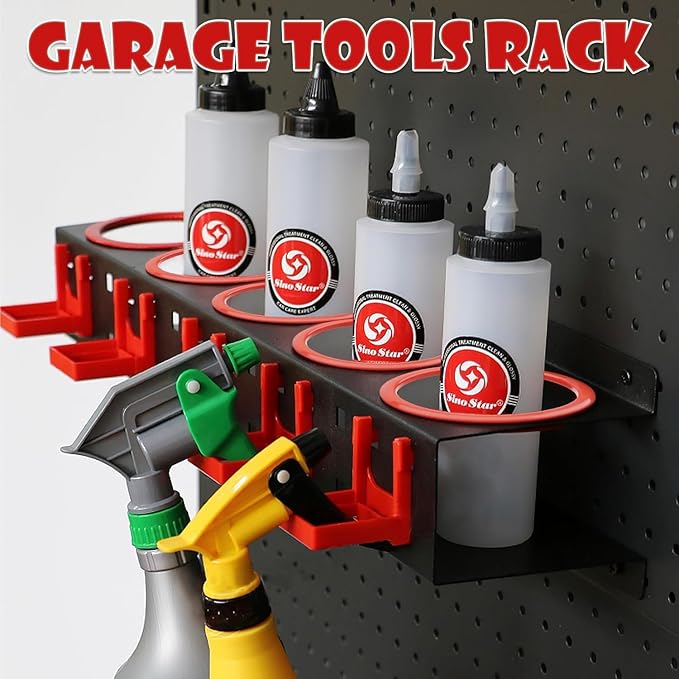 Spray Bottle Holders, Spray Bottle Rack Storage, Wall Mounted Spray Paint Can...