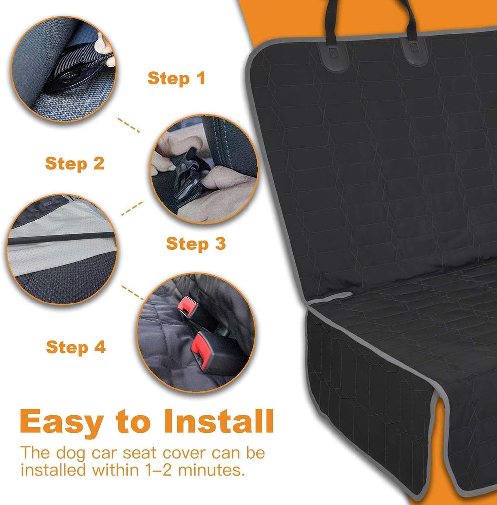 Reliadura Dog Car Seat Cover for Back Seat,Washable Bench Seat Cover for Truc...