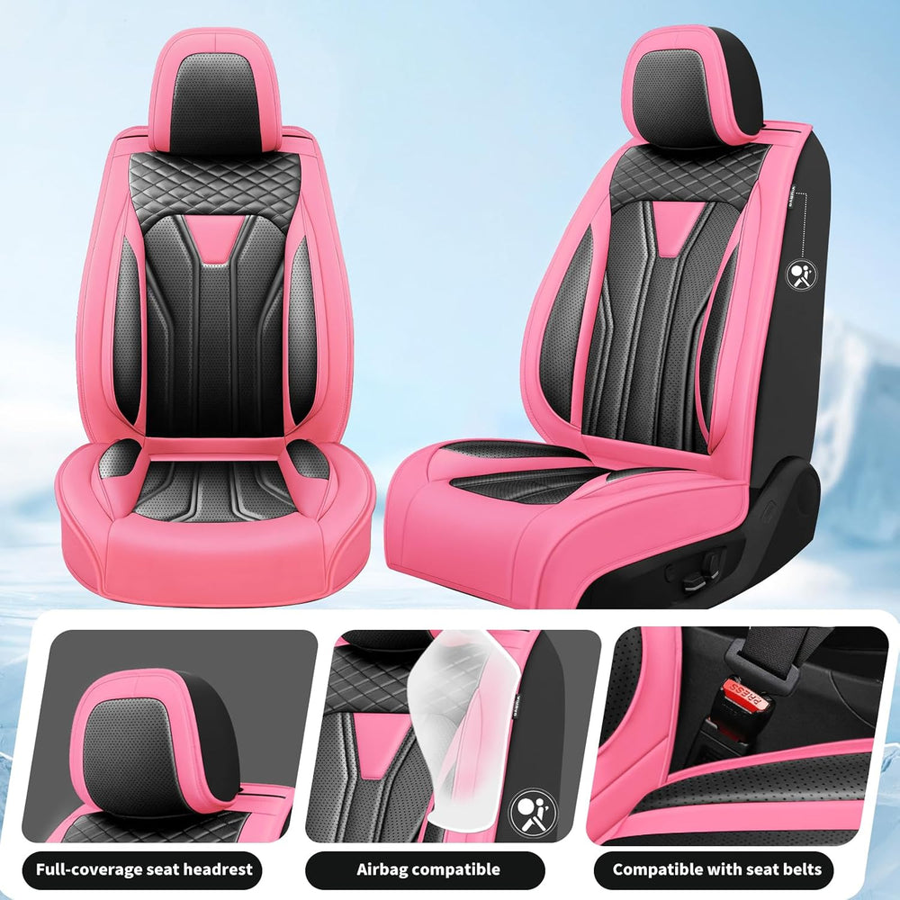 Car Seat Covers for Ford Bronco 4-Door 2021-2026 Pink&Black