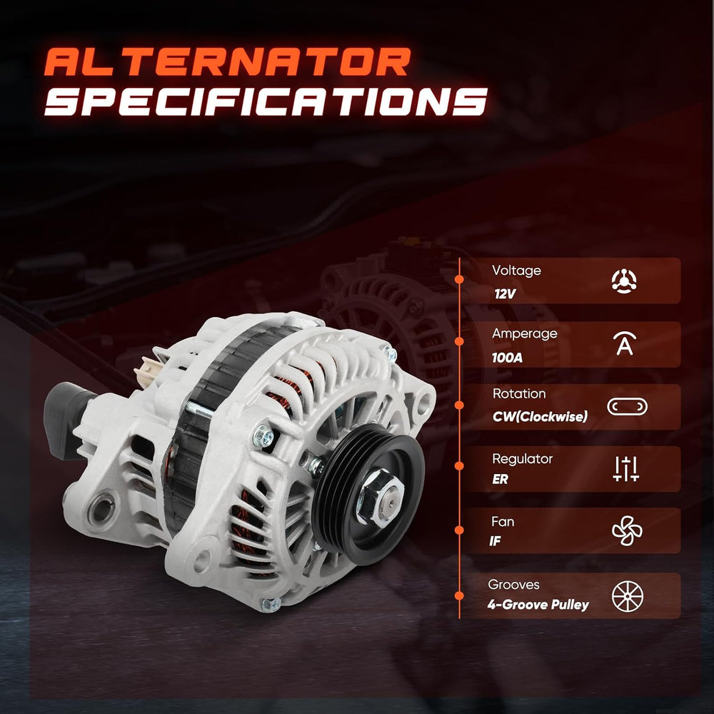cciyu Alternator fit for Chrysler for PT Cruiser 2006-2010,11230