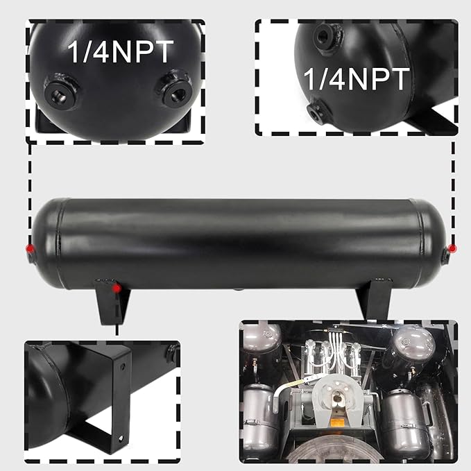 5 Gallon Air Tank for Suspension/Air Ride/Bag/Car Train Truck Horn 18 Liter