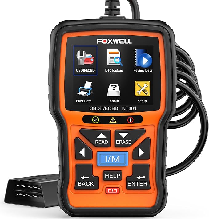 FOXWELL NT301 OBD2 Scanner Graphing Live Data Diagnostic Code Reader