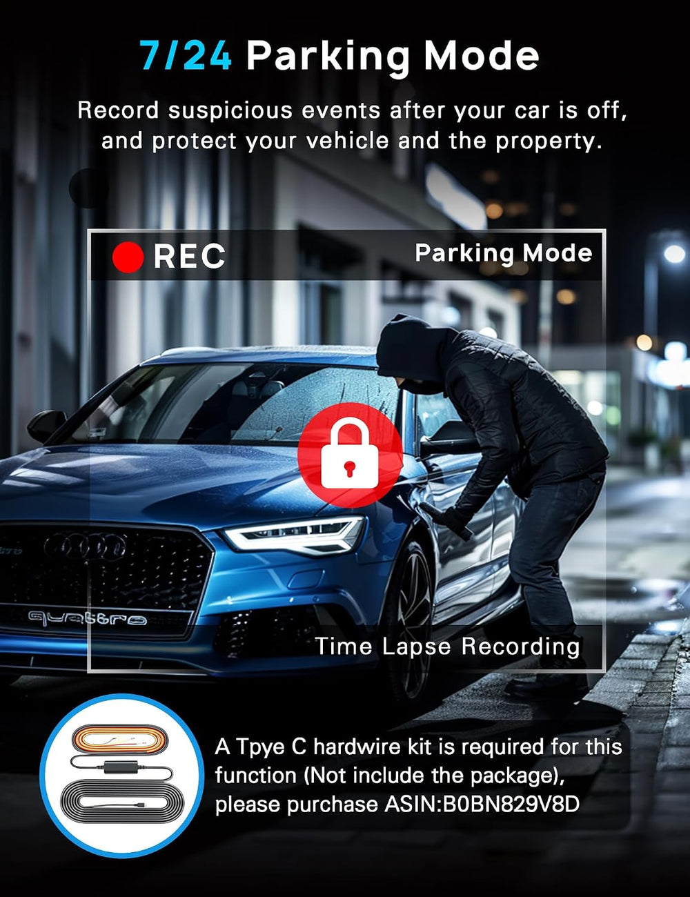 Navycrest 4K Dash Cam Front and Rear, Built-in 5G WiFi, Dash Camera for Cars ...