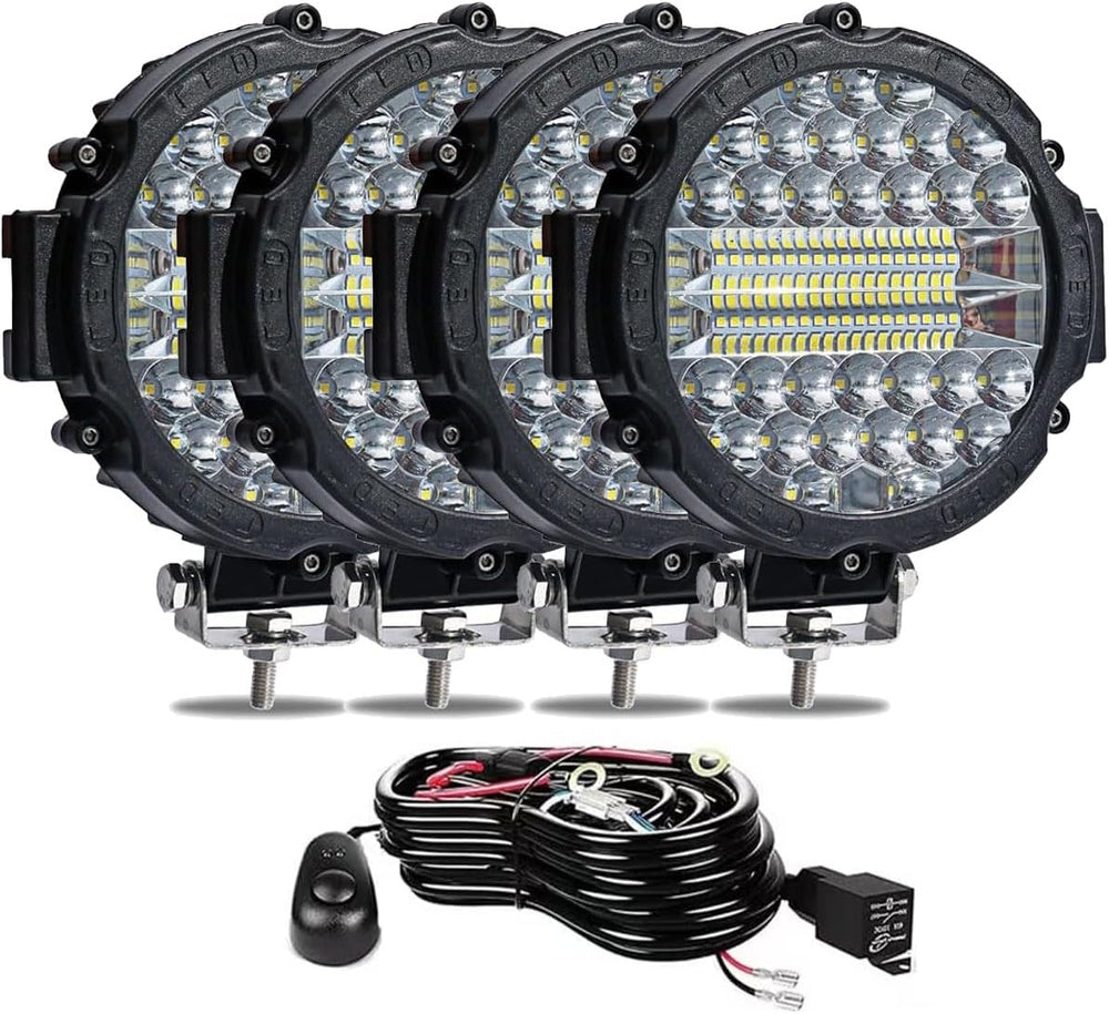 WINBANG 7 Inch Round LED Offroad Lights,201W LED Light Pods Driving Light Bar...