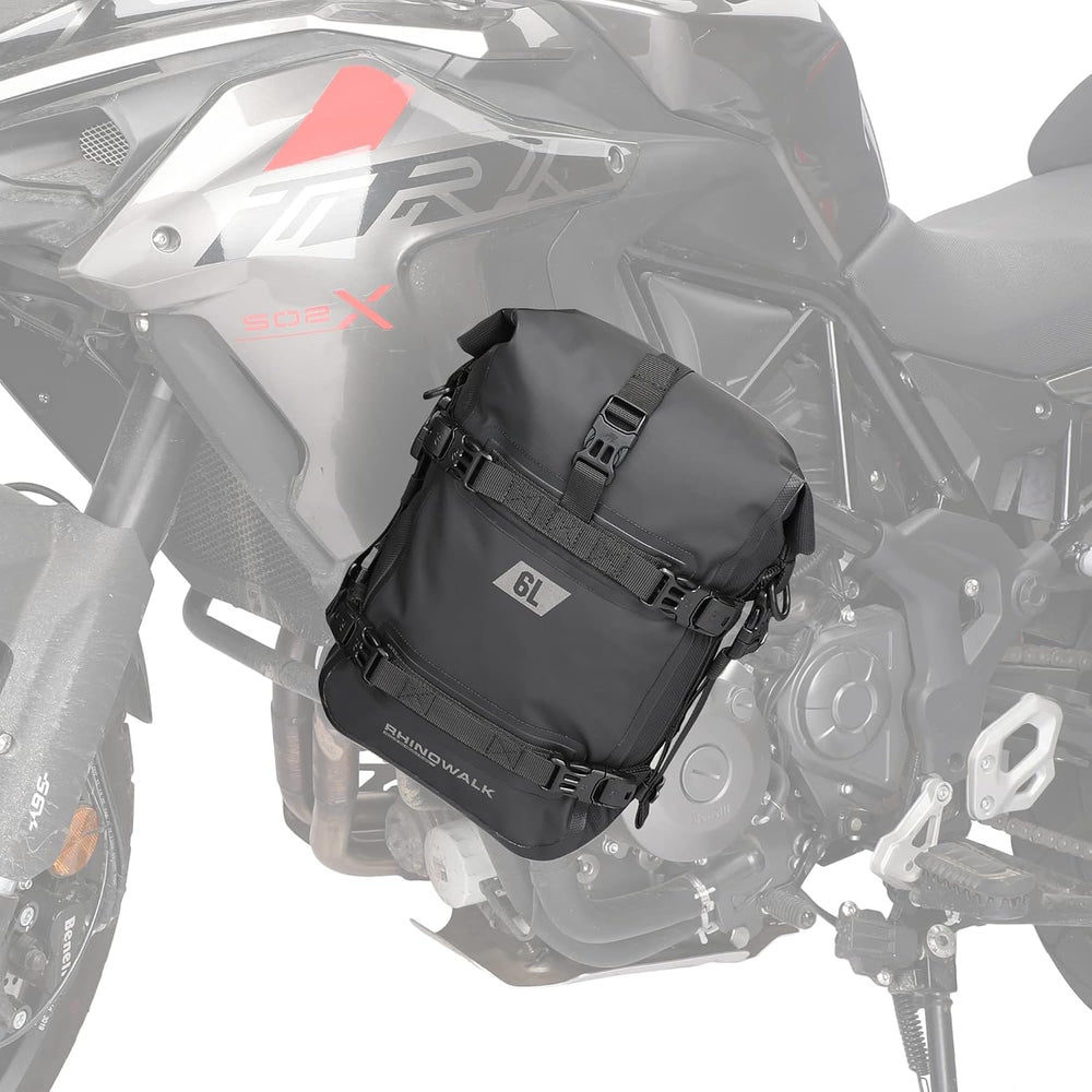 Rhinowalk Motorcycle Crash Bar Bag Waterproof 6L Motorcycle Frame Bag Saddle ...