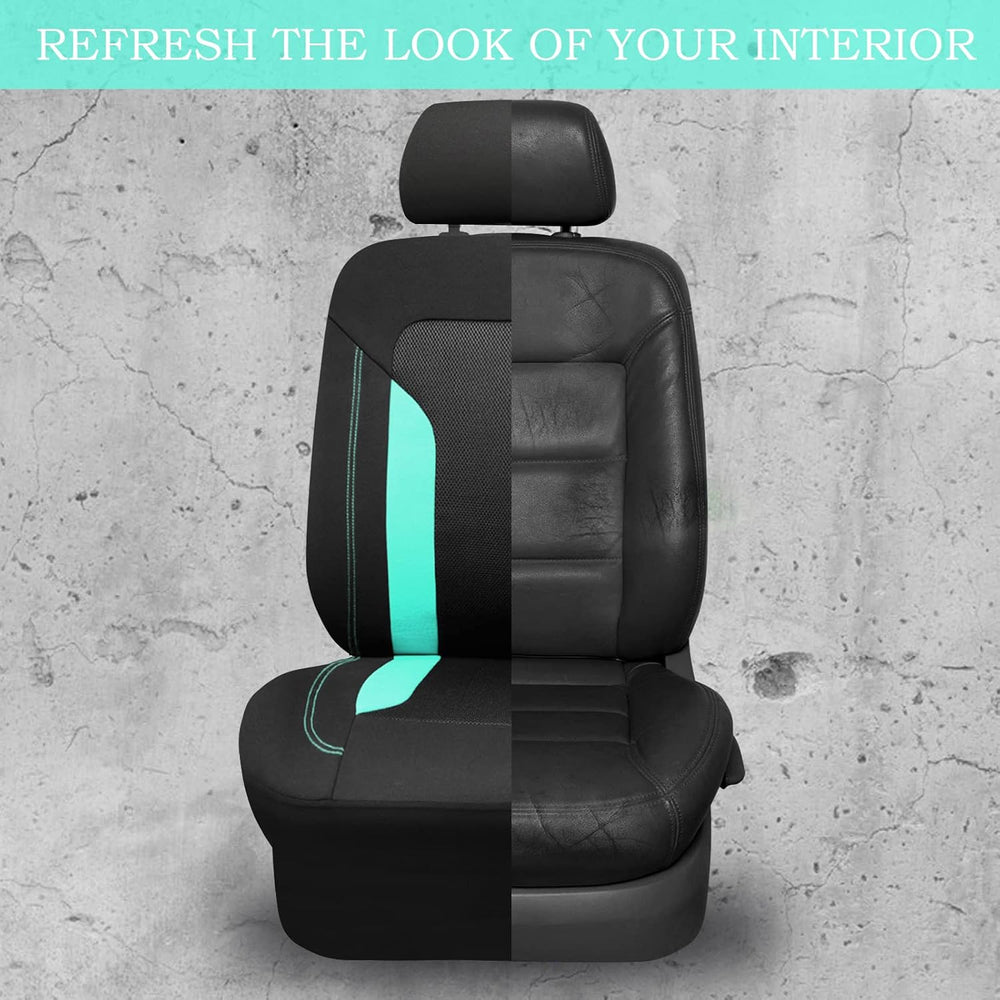 CAR PASS 3D Air Mesh Car Seat Covers Full Set, Breathable Sporty Rear Bench w...
