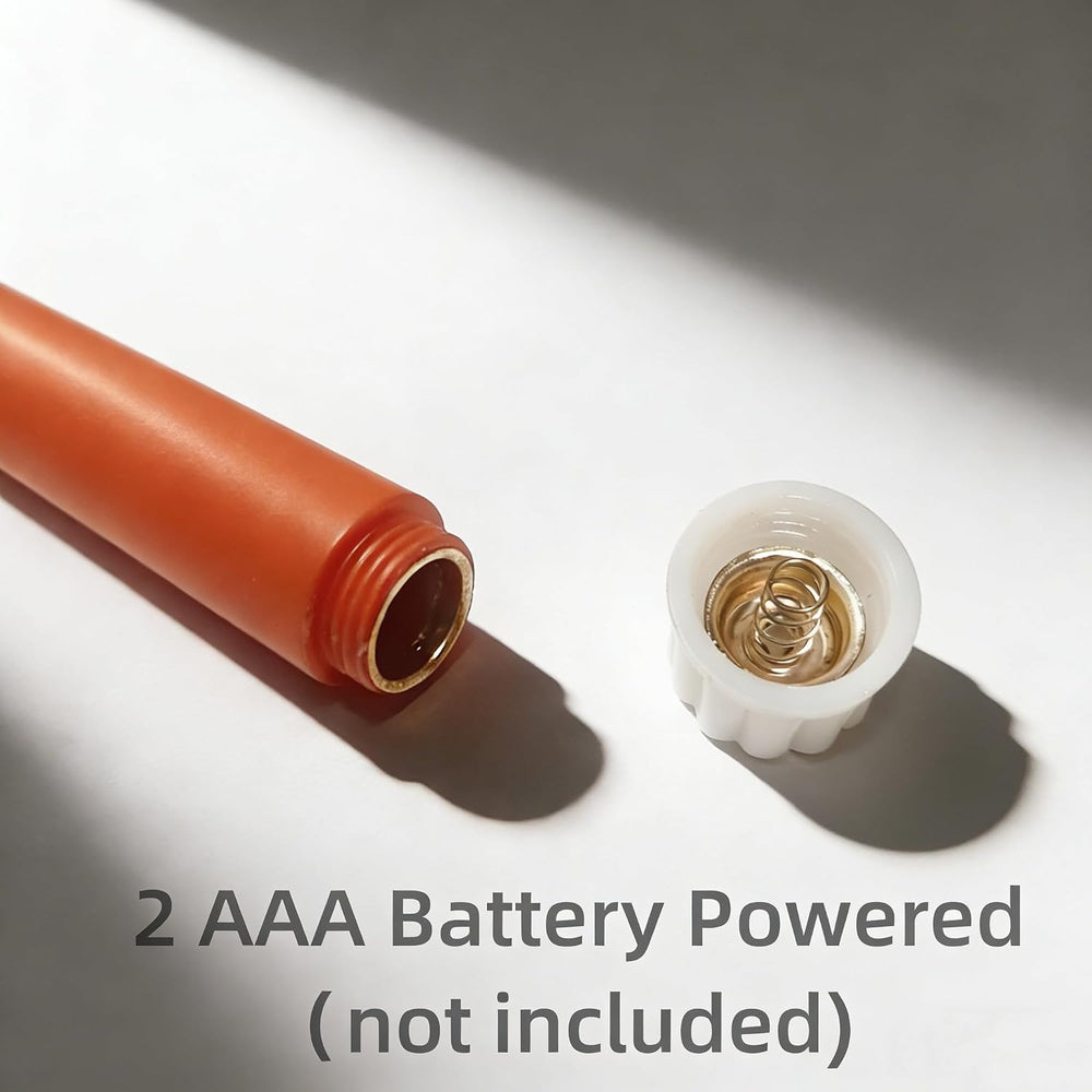 Burnt Orange Fall Halloween Flameless Taper Candles with Remote Set of 12