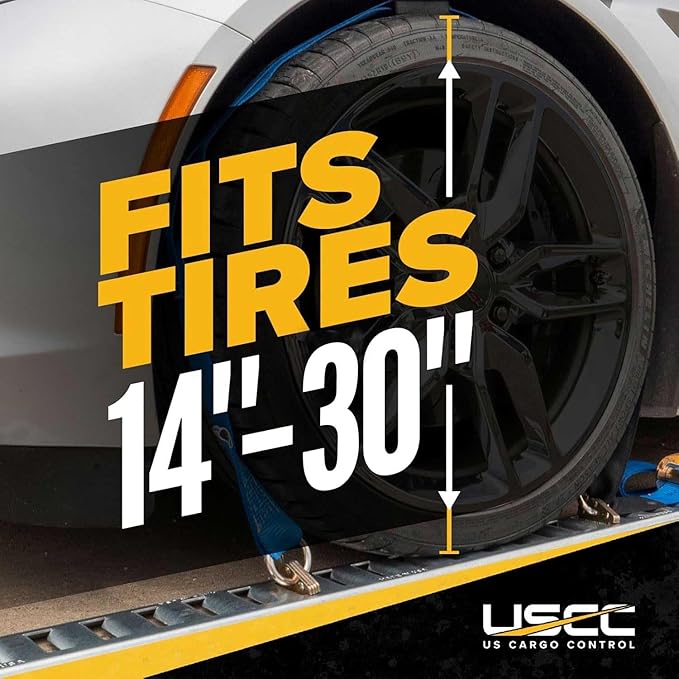 US Cargo Control E Track Wheel Straps (4-Pack)