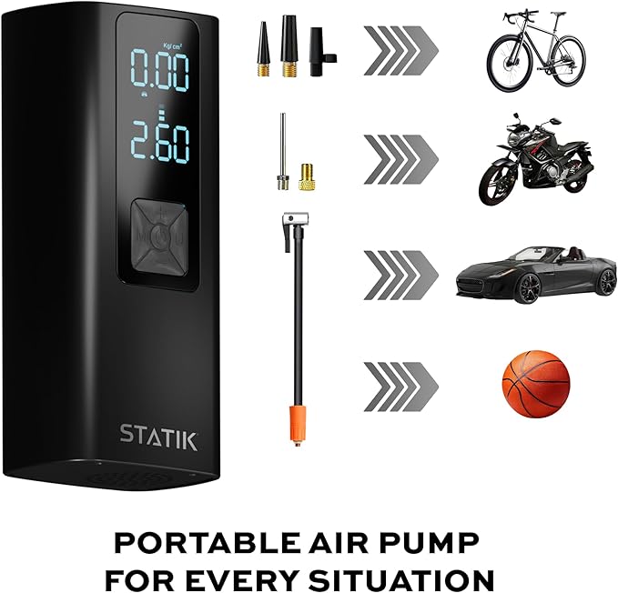 STATIK TireHero Car Tire Inflator Portable Air Compressor