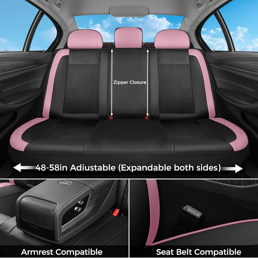 Car Seat Covers Full Set, Universal Seat Cover 5 Seats, Automotive Seat Cover...
