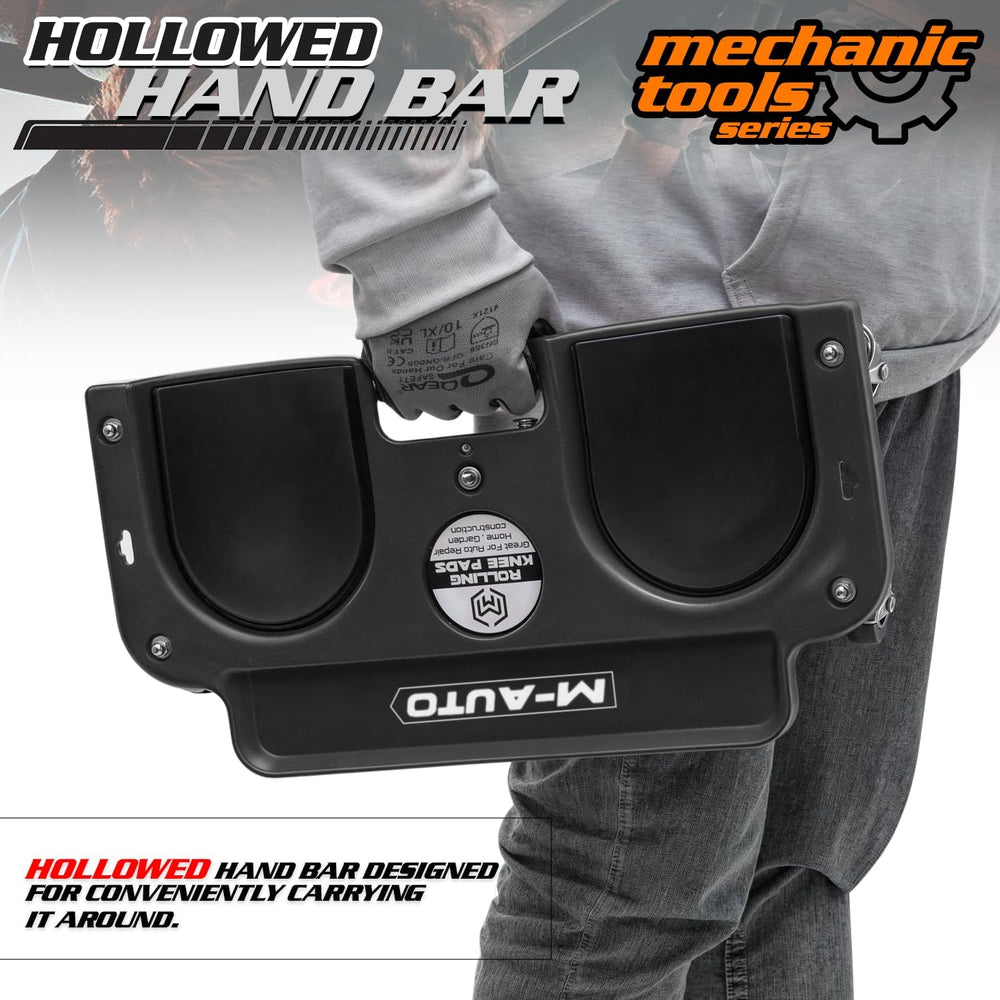 M-AUTO Rolling Knee Creeper Durable Knee Pads with Full 360 Degree Turn Caste...