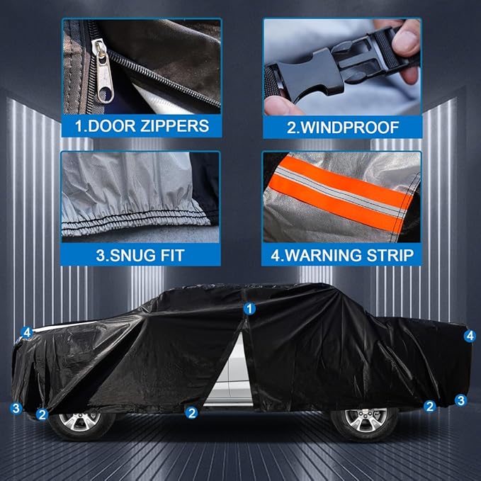 Toyota Tundra Truck Cover Custom Fit 1999-2021 Double Cab/CrewMax Cab SB