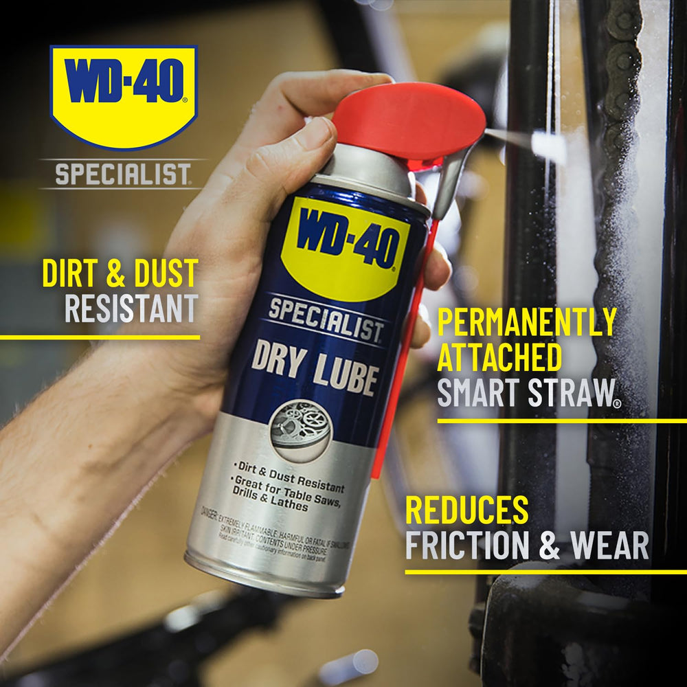 WD-40 Specialist Dry Lube, Long-Lasting, New Bigger Can, 12.1 OZ [6-Pack]