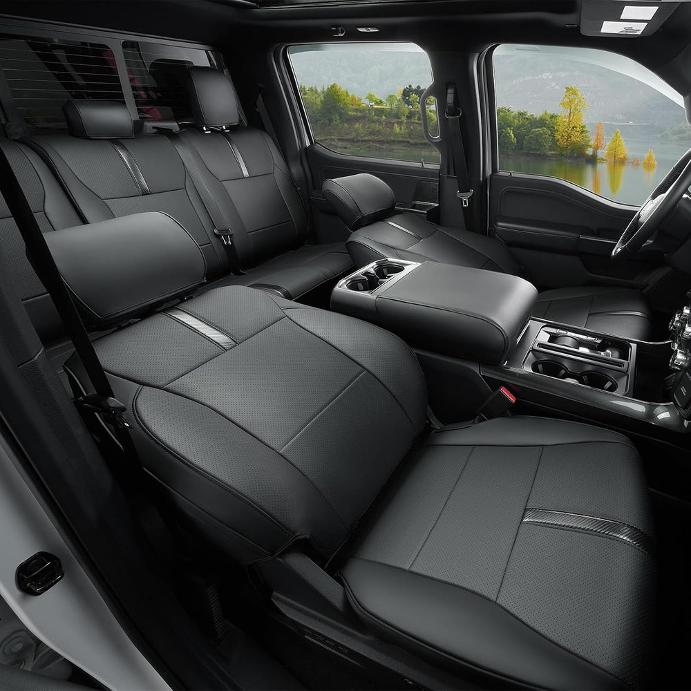 for Ford F150 Seat Covers 2015-2023 2024 2025 2026,Full Set Leather Waterproo...