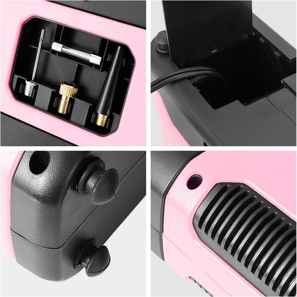 ‎DNA MOTORING TOOLS-00212 Pink 12V DC Digital Tire Inflator Portable Air Comp...