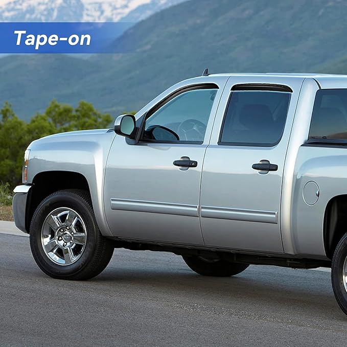Window Visors Rain Guards for 2007-2013 Chevy Silverado/GMC Sierra