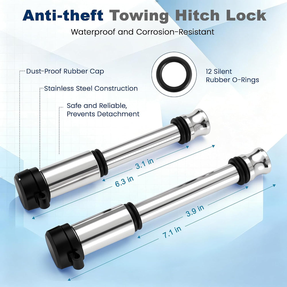 Adjustable Trailer Hitch for 2 Inch Receiver,Tow Hitches with 10-Inch Drop