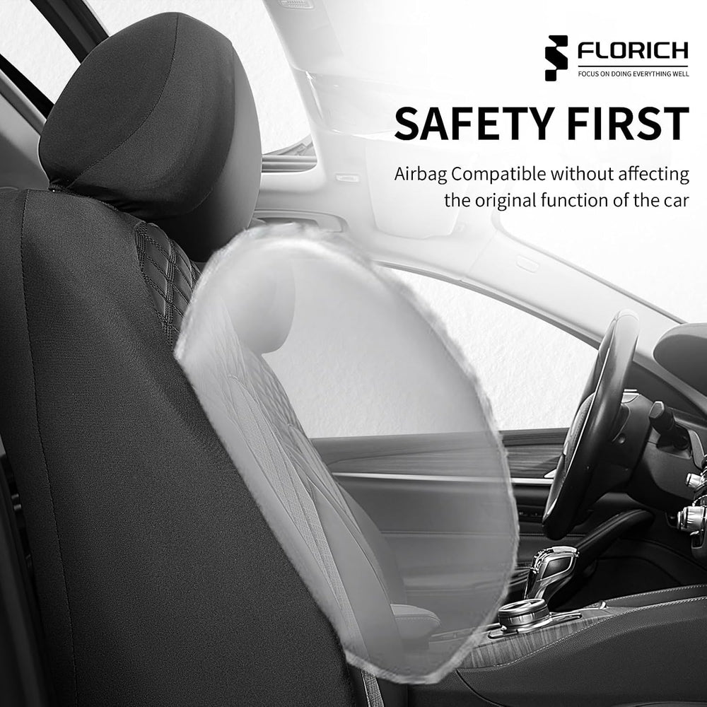 Leather Seat Cover, Car Seat Covers Front Set, Waterproof Car Seat Protectors...