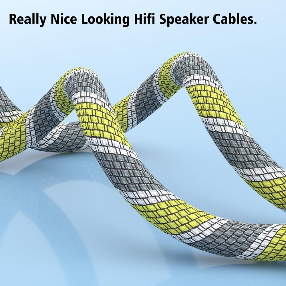 9AWG Speaker Wire 2 x 6.3 mm² HiFi Audiophile Speaker Cable 1 Pair(3M)