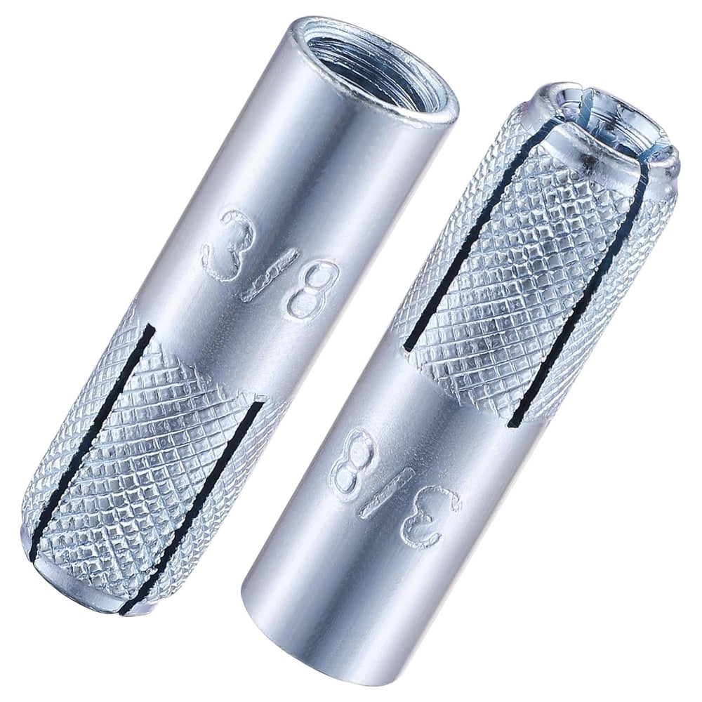 Wensilon(100 pcs) 3/8"-16 Premium Zinc Plated Carbon Steel Drop in Ancho...