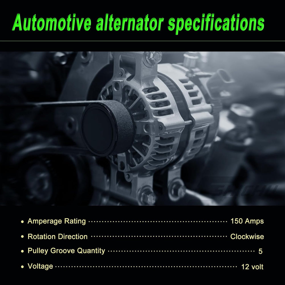 Alternator Compatible with 2013-2019 Malibu ATS 2014-2019 Impala CTS